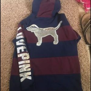 Xs Victoria’s Secret bling half zip